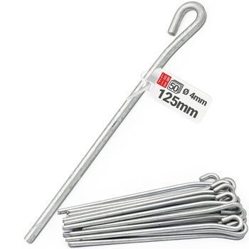 Pręt drut mocujący z oczkiem L 125mm płyta GK 50szt.