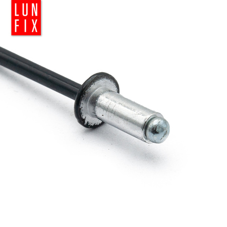 Nity zrywalne 4,8x8mm aluminiowo-stalowe CZARNY RAL9005 100szt.