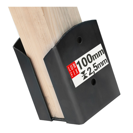 Podstawa słupa czarna przykręcana 101x150x2,5 kotwa