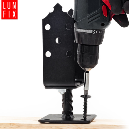 Wkręt talerzowy czarny 8x100 ozdobny ocynkowany 10szt.