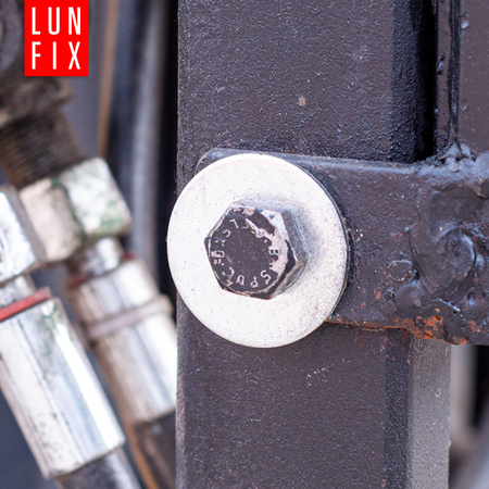 Podkładka okrągła M12 powiększona czarny ocynk DIN9021 1kg