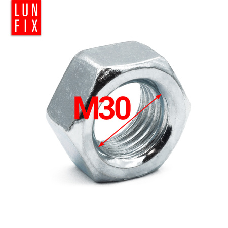 Nakrętka sześciokątna M30 DIN 934 klasa 8 ocynkowana 5kg