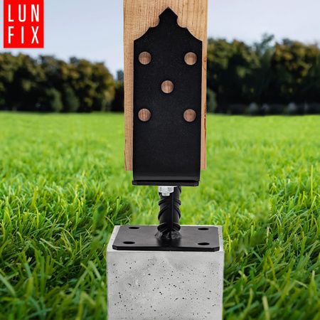 Podstawa słupa regulowana odzdobna 120-200mm z podstawką