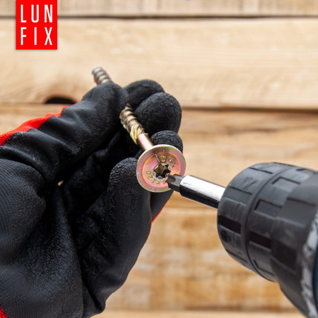 Wkręty ciesielskie talerzowe 6x90 do drewna WKCP 100szt.