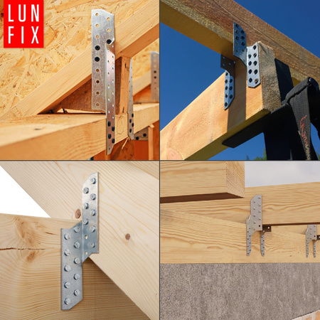 Łącznik krokwiowy LK1 ciesielski 170x32,5 mm LEWY 10szt.