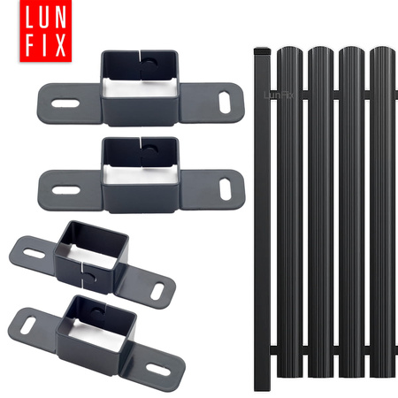 Przęsło ogrodzeniowe 200cm h-150cm SPAZIO ANTRACYT