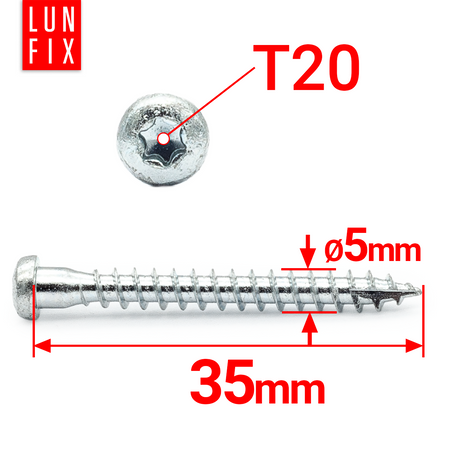 Wkręty ciesielskie Anchor 5x35 do kątowników 250szt.