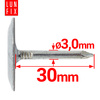 Gwoździe papowe 3x30mm ocynkowane z podkładką 0,5kg