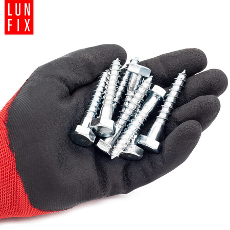 Wkręty do drewna z łbem sześciokątnym 10x60 ocynk DIN571 10szt