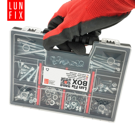 Śruby imbusowe nakrętki podkładki 300szt. M5 ocynkowane