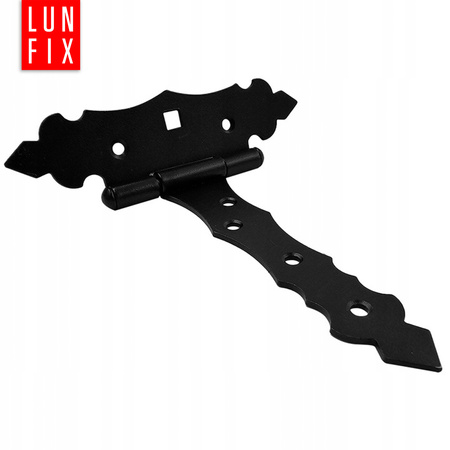 Ozdobny zawias trójkątny czarny 130x125x30x2 1szt.