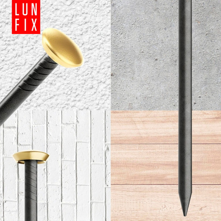 Gwoździe ozdobne do obrazków 2x30 mm złota szeroka główka 100szt.