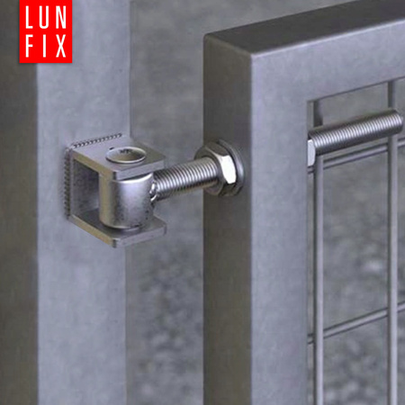 Zawias regulowany do bramy furtki M16x37 mm do wspawania ocynkowany ZRS16