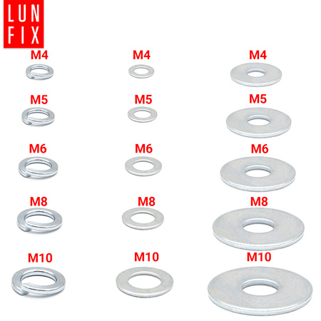 Zestaw podkładek 750szt. M4-M10 normy DIN:127, 125, 9021