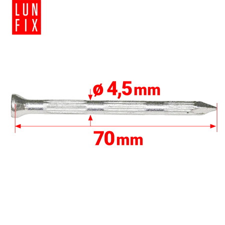 Gwoździe hartowane do betonu 4,5x70 mm 20szt.