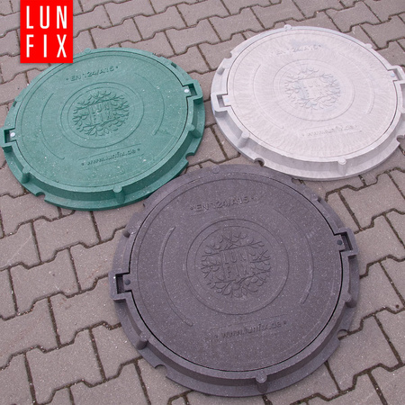 Właz do studni, klapa, pokrywa, studzienka, do szamba, DN 600 mm, 60 cm,  Szary A15 1,5t