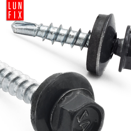 Wkręty farmerskie 4,8x25 samowiercące farmery antracyt WFD 250szt.