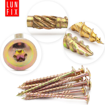 Wkręty ciesielskie talerzowe 10x280 do drewna WKCP 1szt.