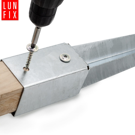 Podstawa słupa wbijana 100x100x2 kotwa 750mm