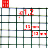 Siatka rabatowa 13x13 metalowa powlekana gr. 1,2mm zielona  h1m 25m