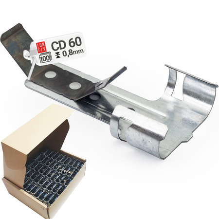 Wieszak obrotowy ze sprężyną profil CD60 płyta G-K 100sz