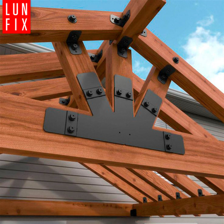 Kątownik z przetłoczeniem czarny 90x90x65x2 1szt.