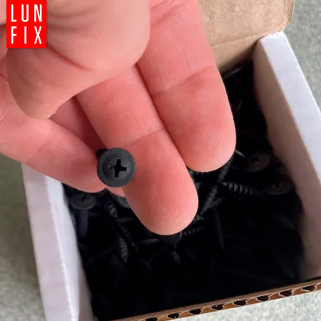 Wkręty do metalu czarne 4,2x13 fosfatowane z łbem podkładkowym 100szt.