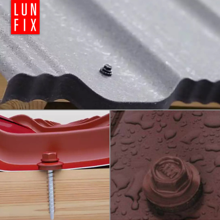 Wkręty farmerskie 4,8x20 samowiercące farmery czerwone 250szt.