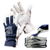 Rękawice robocze skórzane kozia skóra 10 XL białe 12szt.