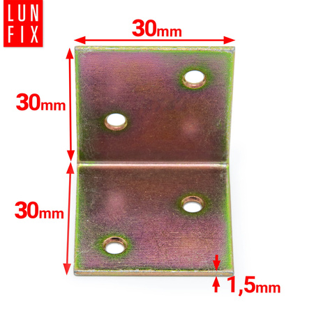 Kątownik szeroki 30x30x30x1,5 KS1 1szt.