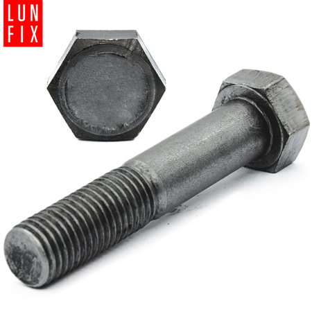 Śruba sześciokątna M20x130 czarna DIN 931 klasa 5.8 półgwint 1kg