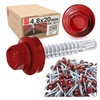 Wkręty farmerskie 4,8x20 samowiercące farmery czerwone 250szt.