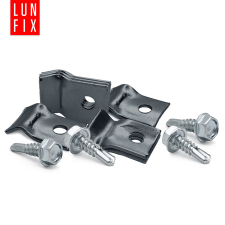 Przelotka blaszkowa uchwyt drutu paneli 5,5x19 graf 10szt.