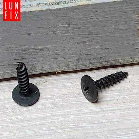 Wkręty do metalu czarne 4,2x19 fosfatowane z łbem podkładkowym 1000szt.