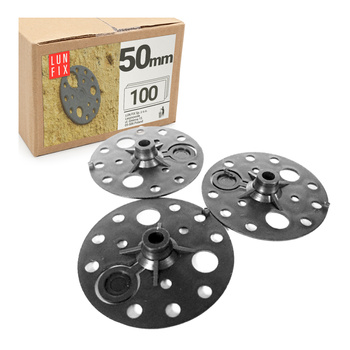 Talerzyk dociskowy styropianu wełny 50mm szary 100szt.