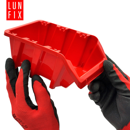 Kuweta warsztatowa czerwona 198x118x84mm 15szt.