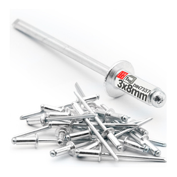 Nity zrywalne 3x8mm aluminiowo-stalowe 1kg