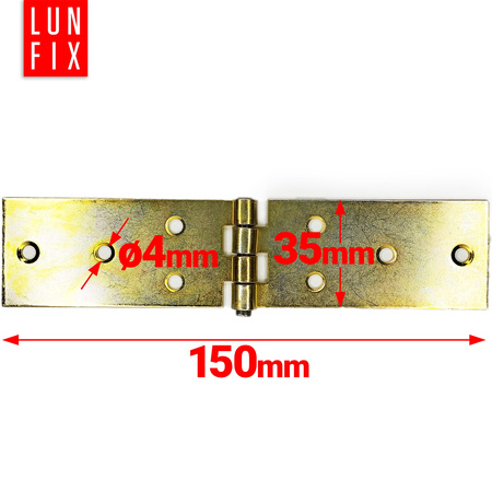 Zawias budowlany 150x35x1,5 mm prosty ocynkowany ZB2 2szt.