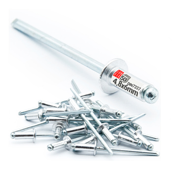 Nity zrywalne 4,8x6mm aluminiowo-stalowe 50szt.
