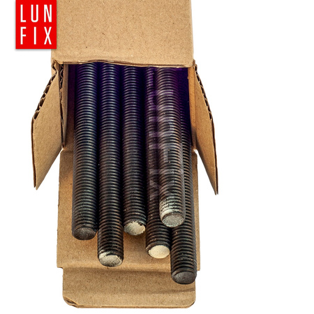 Pręt gwintowany szpilka M12 czarny 1000 mm klasa 10.9 1szt.