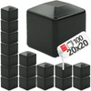 Nasadka na słupek 20x20 mm czarna daszek 100szt.