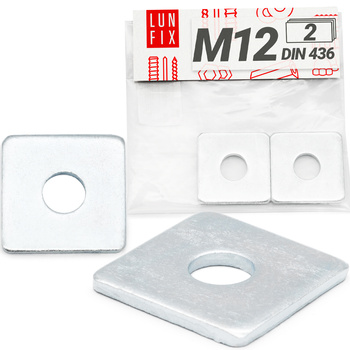 Podkładka kwadratowa M12 ocynkowana 40x40x3,5mm 2szt.