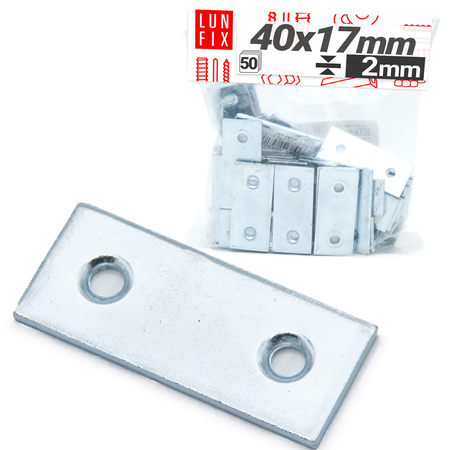 Łącznik płaski 40x17x2mm LW1 50szt.