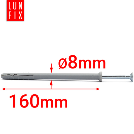 Kołki stożkowe szybkiego montażu 8x160 (100 szt.)