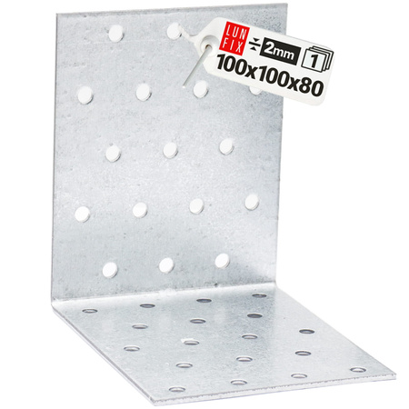 Kątownik montażowy 100x100x80 KM16 2mm