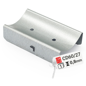 Łącznik wzdłużny 60/27 profil CD60 do montażu płyt G-K 1szt.