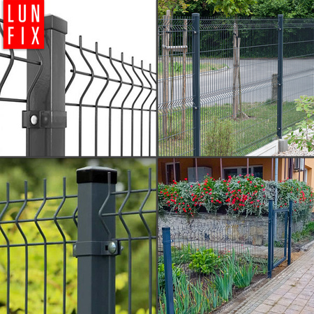 Obejma pośrednia 80x80 mm zielona komplet