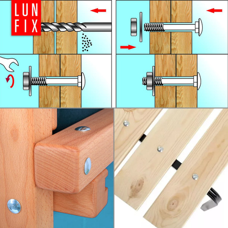 Śruby zamkowe M10x60mm ocynkowane łeb grzybkowy 1kg