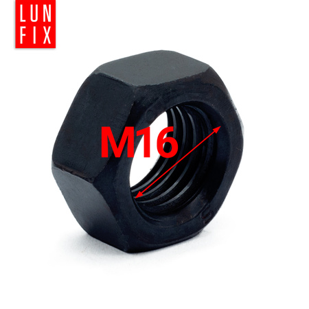 Nakrętka sześciokątna M16 DIN 934 klasa 10 czarna 5kg