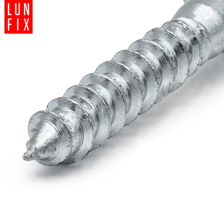 Wkręty do drewna z łbem sześciokątnym 8x100 ocynk DIN571 10szt